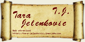 Tara Jelenković vizit kartica